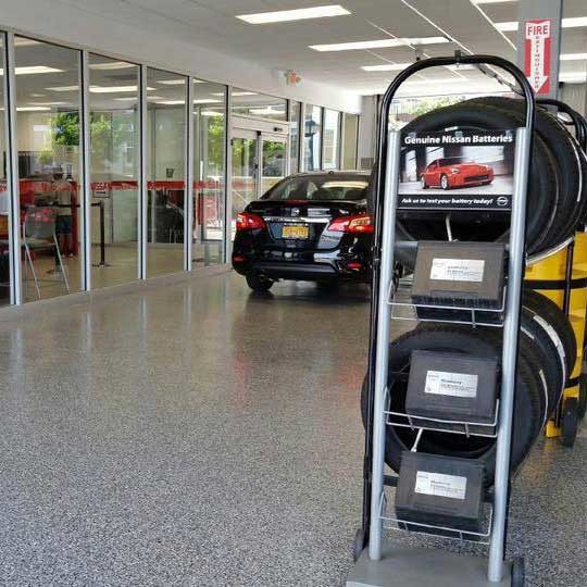 Chemical Resistant - Flake in Auto Service Area by Creative Edge Design Group Inc